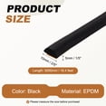 thumbnail image 2 of Uxcell 16.4FT Solid Rubber Weather Stripping, Self Adhesive EPDM Seals Strip, 2 of 7