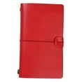 thumbnail image 2 of opvise Traveler Journal Diary Loose-leaf Notebook Pen Holder Record Book Stationery Red, 2 of 8