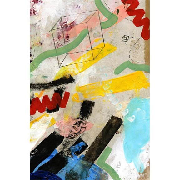 Giant Art 72x48 Palette 2 Fine Art Giant Canvas Print in Yellow