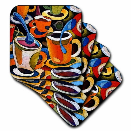 

Cups2pstr set of 4 Coasters - Soft cst-21143-1