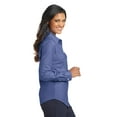thumbnail image 3 of Port Authority Ladies SuperPro Oxford Shirt-M (Navy), 3 of 6