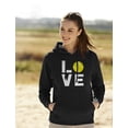 thumbnail image 3 of Tstars Womens Tennis Shirts Sport Love Tennis Sweatshirt Tennis Fans Tennis Player Cool Birthday Gift Idea for Women Hoodie, 3 of 6