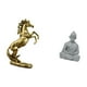 thumbnail image 5 of Estatua del caballo,Estatua de caballo de pie hecha a mano de resina de cafetería,Estatua de mono,Estatua de Buda Mono para Interiores y Exteriores Budista,Figuras en miniatura meditando para, 5 of 8