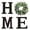 Black, variant on Home Sign Wall Decor | Wooden Home Letter Sign | Rustic Decor with Artificial Eucalyptus Wreath for Living Room Kitchen Entryway Housewarming Wedding Holiday Party
