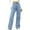 Blue, variant on Lovskoo 2024 Womens High Waisted Wide Leg Jeans Straight Denim Pants Casual Baggy Loose Boyfriends Jeans Denim Pants Light Blue