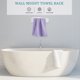 thumbnail image 4 of Hoja de la toalla 1pc Punch-Free Toaller Holder Acrílico Toalla Rack Accesorios de baño, 4 of 4