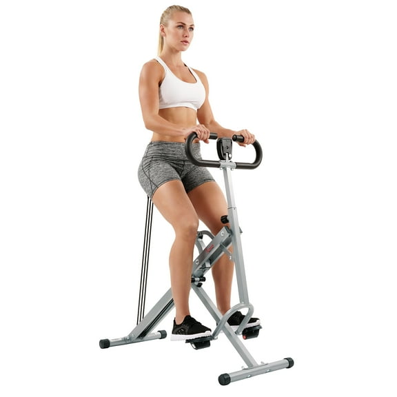 Sunny Health & Fitness Row-N-Ride Rowing Machine, Silver