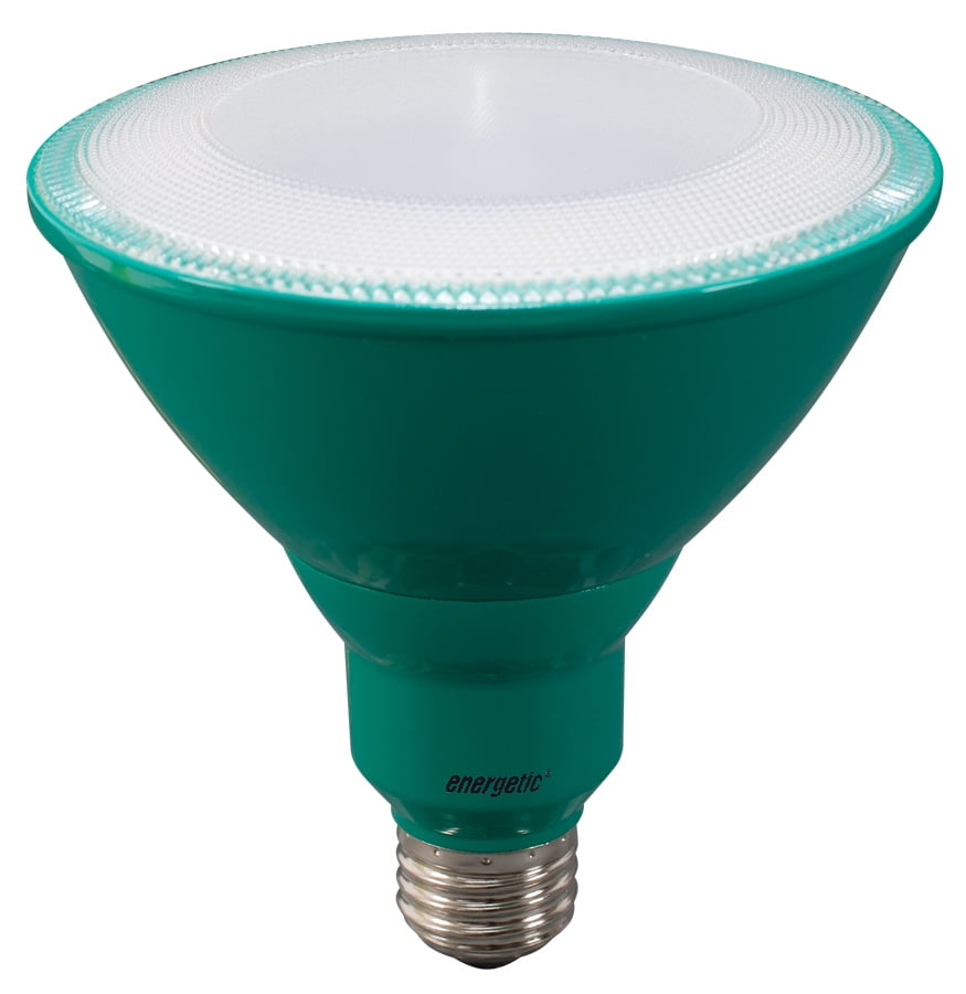Energetic LED Color Light Bulbs, 8W (60W Equivalent), Green, Par38 Shape, E26 Base, UL Listed