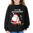thumbnail image 3 of FDDMis Christmas Blouse Christmas Shirt Girls Cute Tops for Teens Junior Tops Teen Girls Teen Girl Trendy Clothes 7/8 Girls Clothes Girl Clothes, Black 3-4 Years, 3 of 6