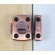 thumbnail image 2 of Paquete de 2 pernos giratorios de puerta de seguridad gruesa de aleación de Zinc, pestillos de puerta corredera izquierda y derecha, negro, 2 of 4