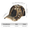 thumbnail image 2 of Fotbe Ancient Skull Cave Landscape Gorro Clásico de Béisbol, Gorra Ajustable con Broche Snapback, Gorro de Exterior de Algodón Suave, 2 of 6