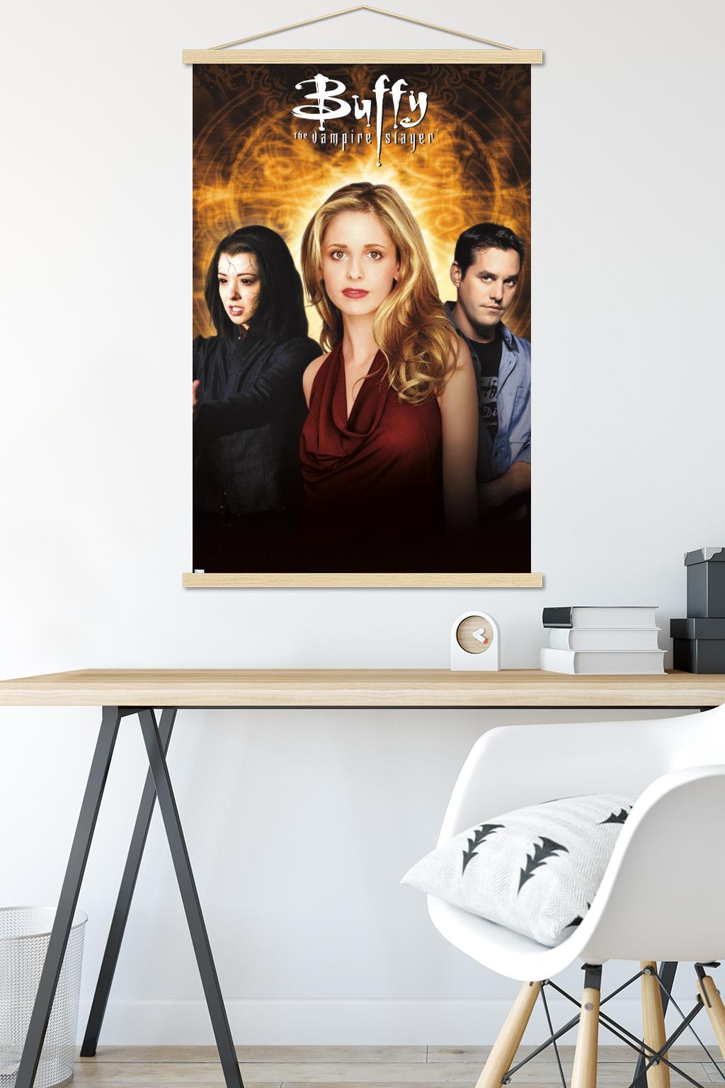 Buffy the Vampire Slayer - Season 6 One Sheet Wall Poster with Wooden Magnetic Frame, 22.375" x 34"