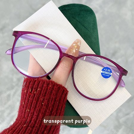 Trendy Round Reading Glasses Classic Anti-radiation Presbyopia Eyeglasses Ultra Light Unisex Eyeglasses Men Far-sighted Eyewear