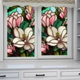 thumbnail image 4 of Colorful Retro Floral Privacy Window Film Removable Uv Blocking Heat Insulation Non-adhesive Stained Glass Window Film, 4 of 9