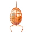 thumbnail image 4 of Sillon Colgante Galerias El Triunfo Tejido De Rattan Con Cojin Anaranjado, 4 of 5