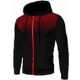 thumbnail image 2 of Conjunto deportivo informal con capucha para hombre, conjunto de chándal deportivo suave y elegante, ropa completa con cremallera completa, sudadera con capucha y pantalones, 2 of 5