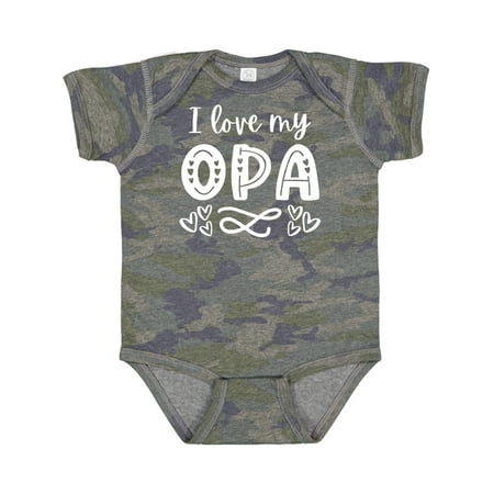 

Inktastic I Love My Opa with Hearts Boys or Girls Baby Bodysuit