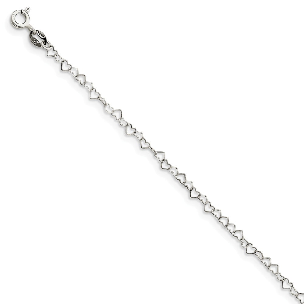 6.4mm x 10mm Solid 925 Sterling Silver Reflections Chicken Bead