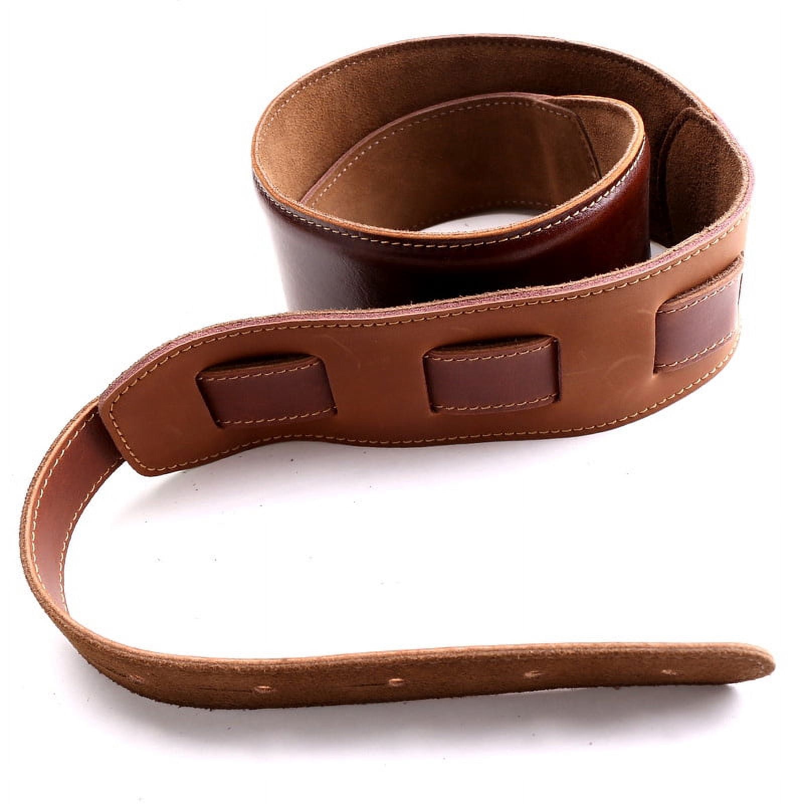 Guitar Accessories Thick Genuine Leather Electric Bass Guitar Strap Adjustable cowhide3704