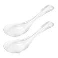 thumbnail image 1 of Glass Spoon Asian Soup Spoon Asian Rice Spoon Japanese Wonton Soba Ramen Noodle Spoon Chinese Buffet Spoon For Home Restaurant Use, 1 of 9