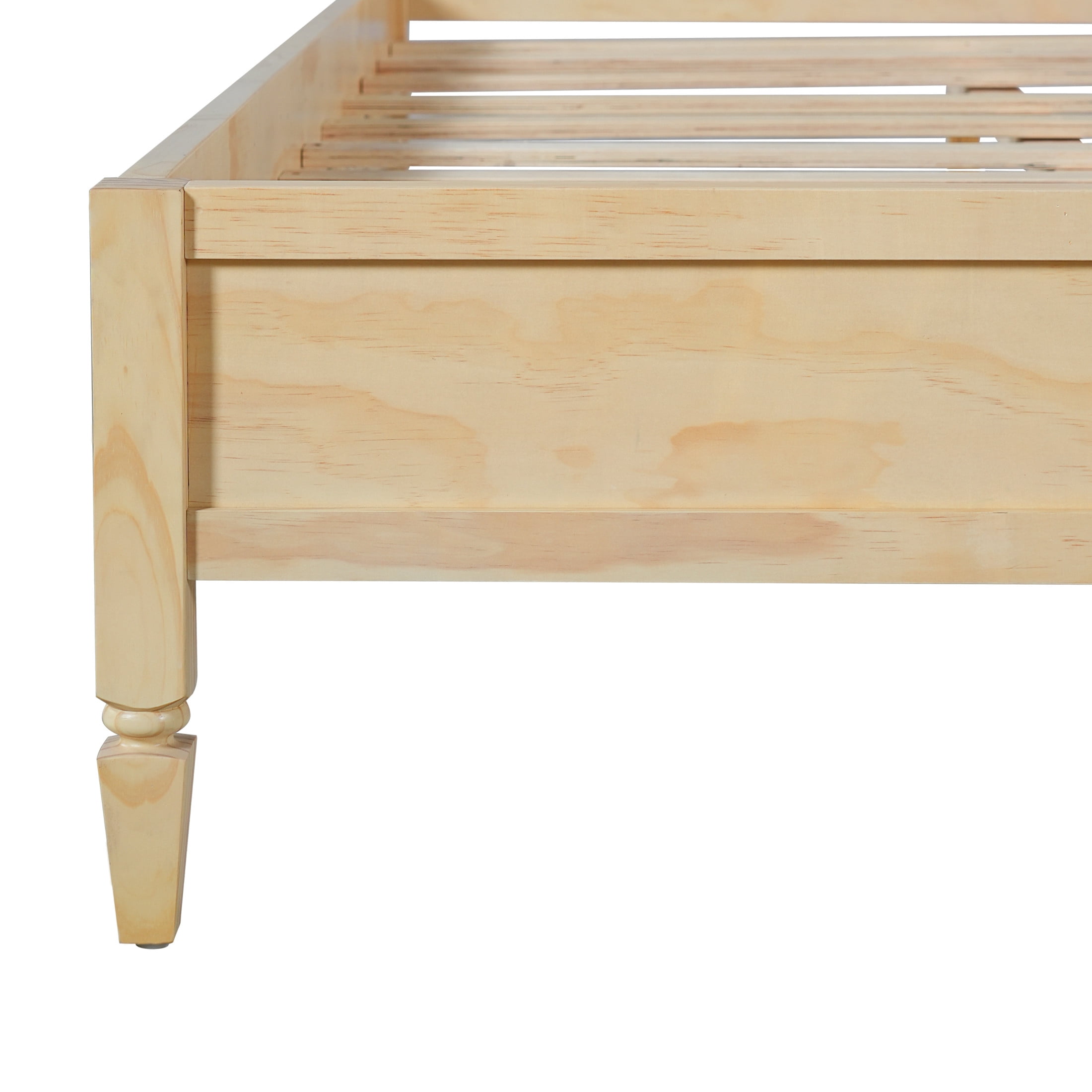 Christopher Knight Home Wooden Platform Bed Frame with Classic Panel Headboard, King Size, Natural
