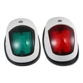 thumbnail image 1 of Unique Bargains Universal Interior Boat Navigation Lights, LED Boat Lights Bow and Stern for Pontoon Boat Bass Boat, ABS Metal, Red Green White Shell, 1 Set, 1 of 7