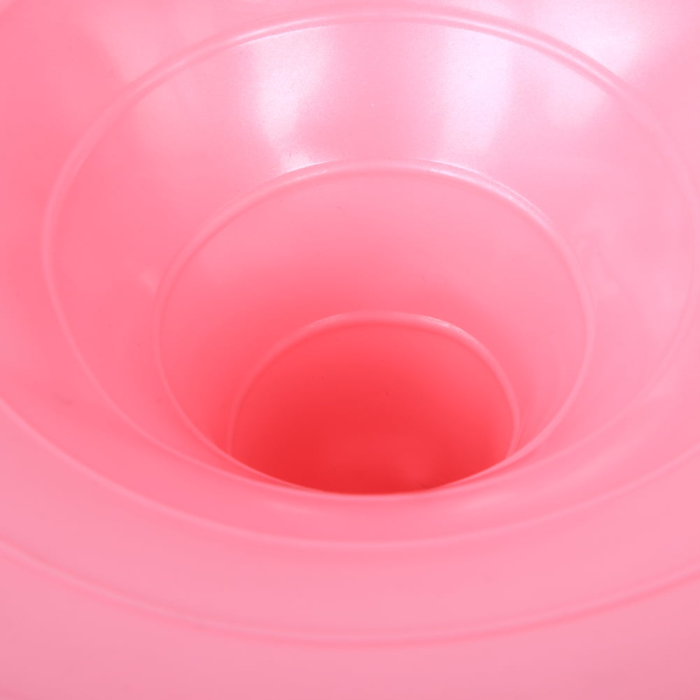 Tebru Yoga Ball,50cm PVC Pink Doughnut Shape Thicken Anti-explosion Inflatable Seating Exercise Yoga Ball