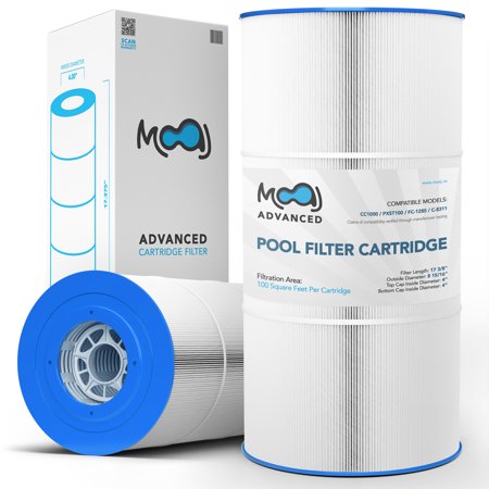 MOAJ Advanced Pool Filter Replaces Hayward X-Stream CC1000, CCX1000-RE, PWWCT100, PWWPC100, 817-0100, Pro Clean 100, C8311, FC-1285 | 17 3/8" x 8 15/16" | 100 SQFT | Washable & Reusable | Based In USA
