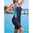thumbnail image 7 of Women's Boyleg One Piece Swimsuit Racerback Athletic Bathing Suit, 7 of 7