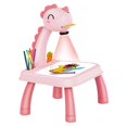 thumbnail image 1 of Kids Drawing Projector Table - Mini Trace Draw Projector Toy (Yellow Giraffe), 1 of 7