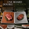 thumbnail image 3 of Pinbebor Titanium Cutting Board, Double-Sided Ebony Wood Cutting Board for Kitchen,Gift for Home Cooks Housewarming, 3 of 9