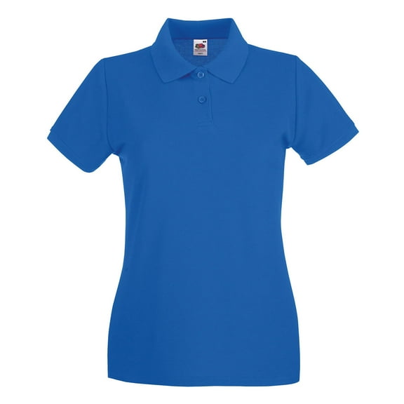 Fruit of the Loom Womens Premium Cotton Pique Lady Fit Polo Shirt