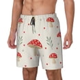 thumbnail image 1 of Fotbe Flat Mushrooms Traje de Baño para Hombre – Shorts de Natación de Secado Rápido con Forro y Bolsillos-Small, 1 of 6