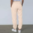 thumbnail image 6 of Women's High Waisted Loose Sportswear Pants with Pockets - Jogging Pants for Fashionable Casual Wear and Holiday Seasons,Khaki,M, 6 of 8