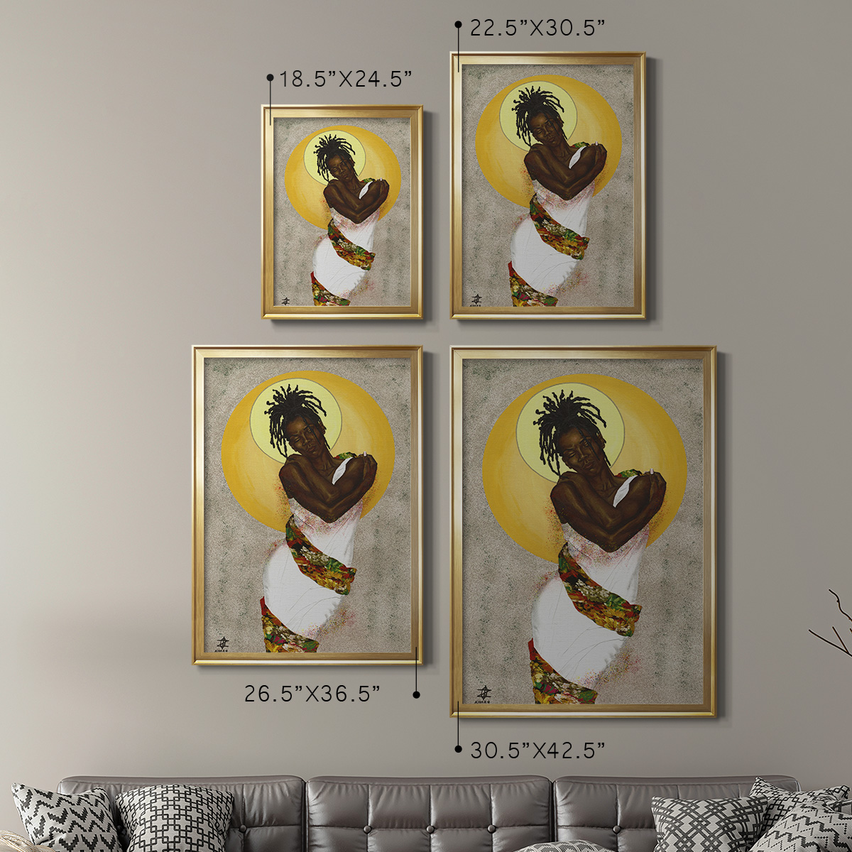 Her Love Premium Framed Print - Ready to Hang