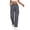 Dark Gray*, variant on Women's Cargo Pants Casual High Waist Solid Color Straight Wide Leg Loose Fit Comfortable Daily Wear Joggers Elegant Chic Trousers