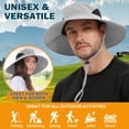 thumbnail image 2 of EINSKEY Sombrero de ala ancha para el sol, protección UV UPF 50+, impermeable, plegable, para hombres y mujeres, pesca, senderismo, playa, jardín, 2 of 8