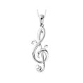 thumbnail image 1 of Collier en Argent Sterling Love Note 18 Pouces, 1 of 4