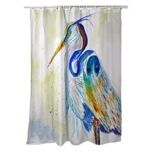 Betsy Drake SH1006 Watercolor Heron Shower Curtain