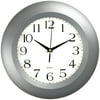 Timekeeper 6409 11" Round Silver Wall Clock