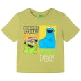 thumbnail image 3 of Sesame Street Cookie Monster Oscar the Grouch T-Shirt and Mesh Shorts Outfit Set Infant to Little Kid, 3 of 5