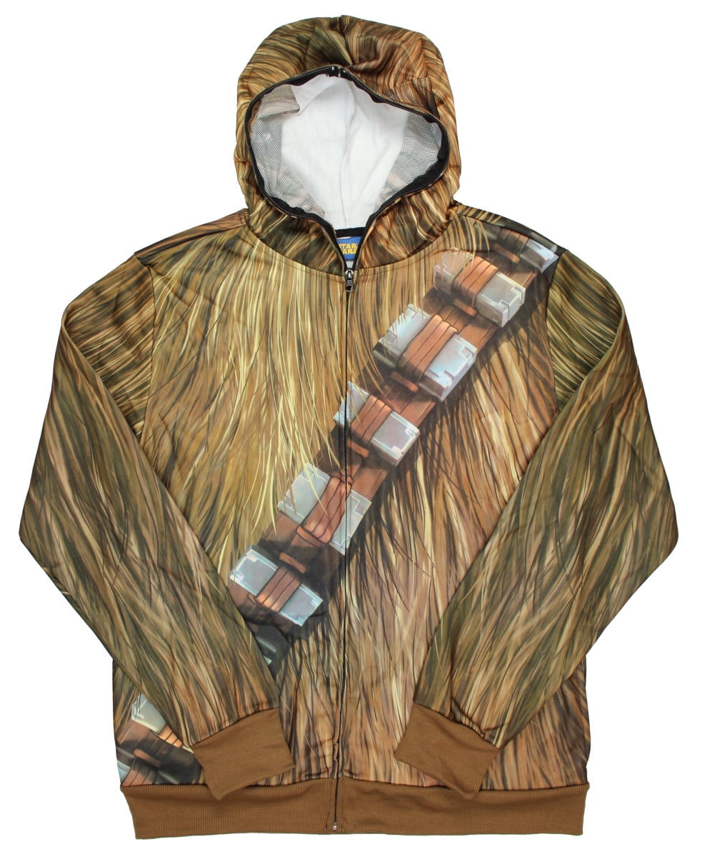 Star Wars Men's Chewbacca Full On Chewie Costume Zip Hoodie (Medium) -  Walmart.com