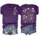 thumbnail image 5 of Tops de Manga Corta de las Mujeres, Cuello Redondo Impreso, Camiseta de Manga Corta para las Mujeres, 5 of 6