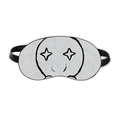 thumbnail image 1 of Eyes Shining Black Expression Happy Sleep Eye Shield Soft Night Blindfold Shade Cover, 1 of 4