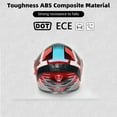thumbnail image 4 of Motorcycle Helmets for Men Bluetooth Full Face Motorbike Helmet, Dot Approved Modular Pilot Helmet with Anti-Fog Dual Visors and Speaker Microphone, Off-Road Helmet Unisex-Adult, 4 of 8