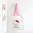 thumbnail image 3 of Sanrio-Bolso de lona con diseño de dibujos animados para mujer, bolsa de mano de estilo informal, resistente al agua, con diseño de Hellokitty, 3 of 3