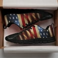 thumbnail image 3 of Black German Shepherd American Flag Running Shoes Sneakers Mesh Black Size 11, 3 of 5