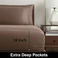 thumbnail image 5 of Allswell Soft & Silky 4-Piece Savanna Taupe Viscose from Bamboo Sateen Bed Sheet Set, Queen, 5 of 5