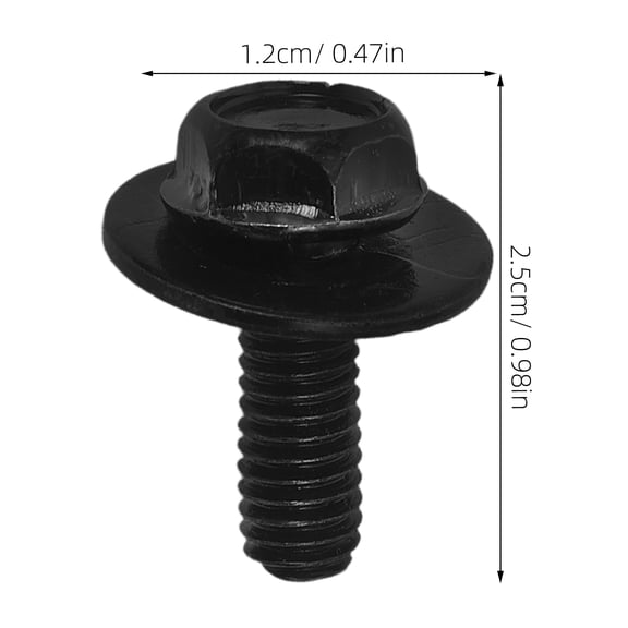 Pretyzoom 20Pcs Screw Clips U Clip Nuts Black Hardware for Car Parts Fastening