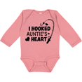 thumbnail image 3 of Inktastic I Hooked Auntie's Heart with Fishing Rod Boys or Girls Long Sleeve Baby Bodysuit, 3 of 5